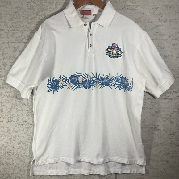 Vintage REEBOK NFL Pro Bowl Polo 2003 Hawaii Size Large - Picture 1 of 8